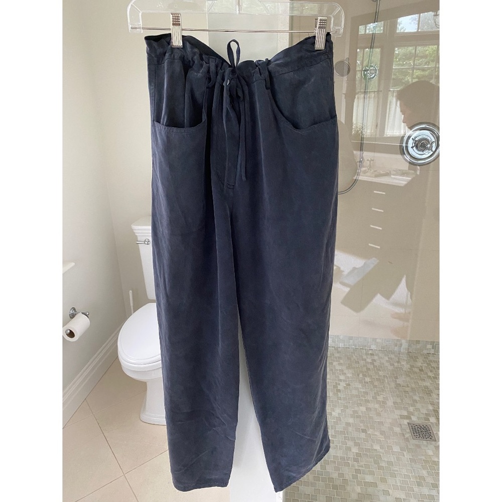 Ann Taylor navy silk pants